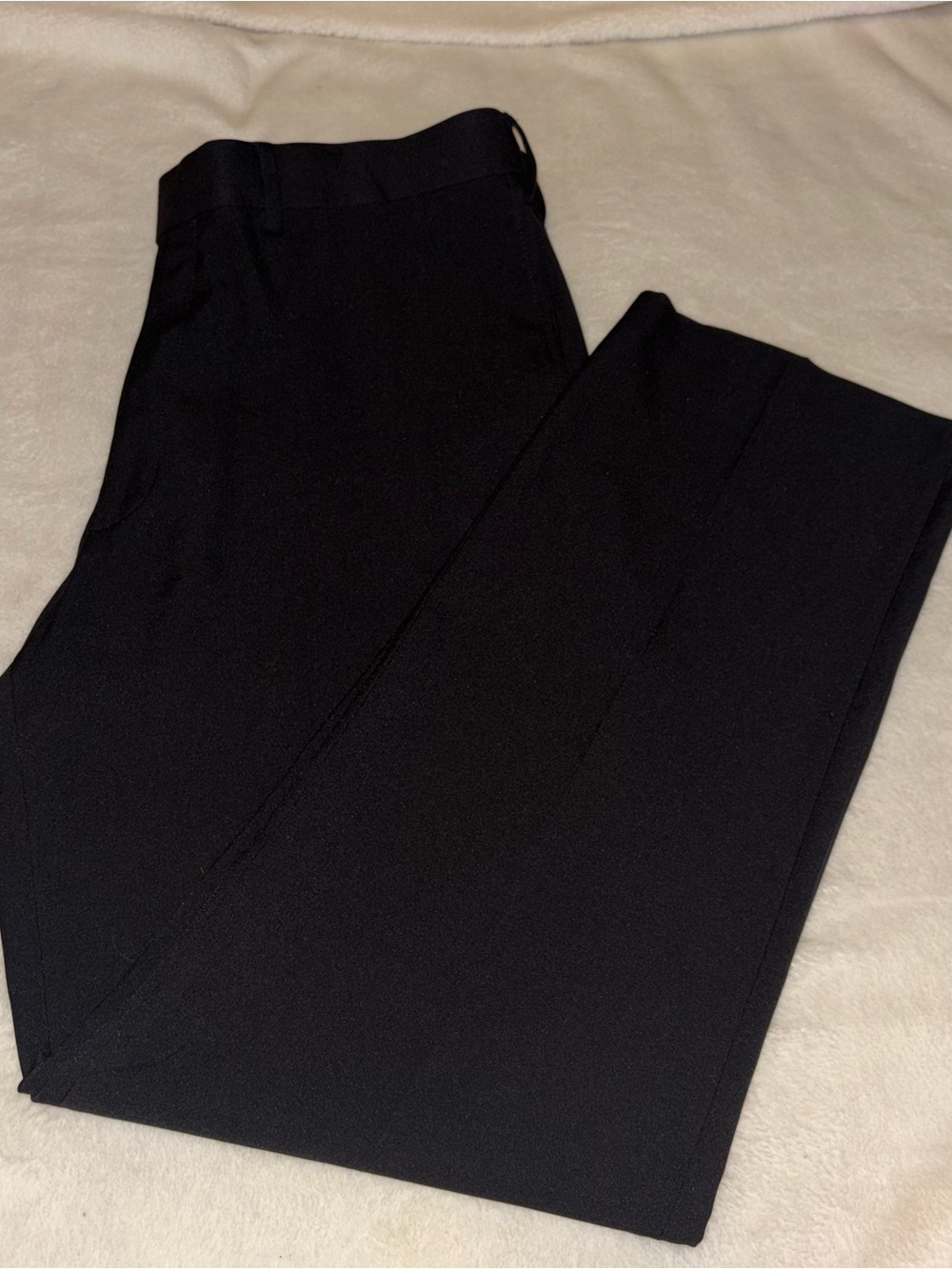 Black Haggar Clothing Classic Fit Dress Pants